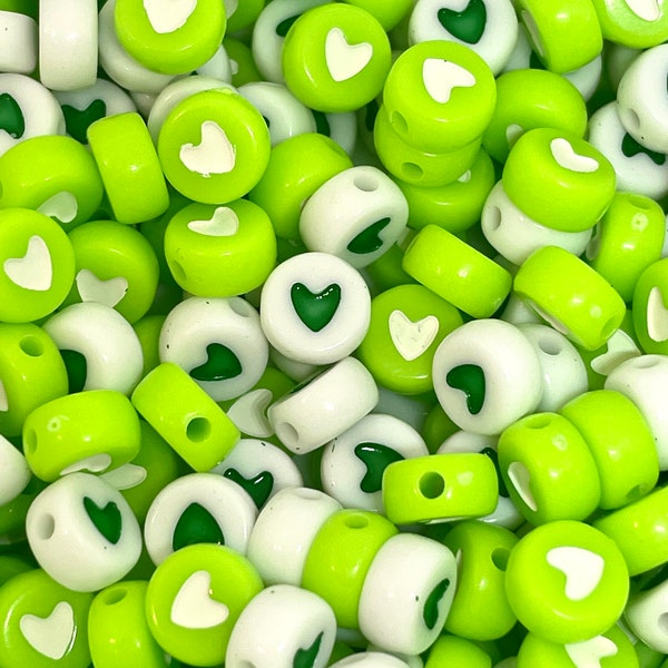 St Patrick's Day Beads, Green Themed, Luck of the Irish Bracelet Beads