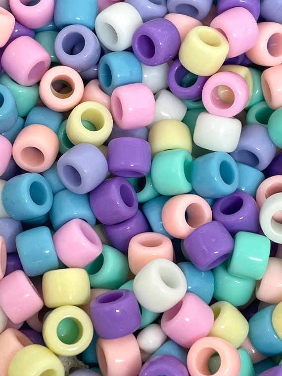 3/4 Pounds Pastel Assorted Seed Beads, Loose Pony Beads for Craft