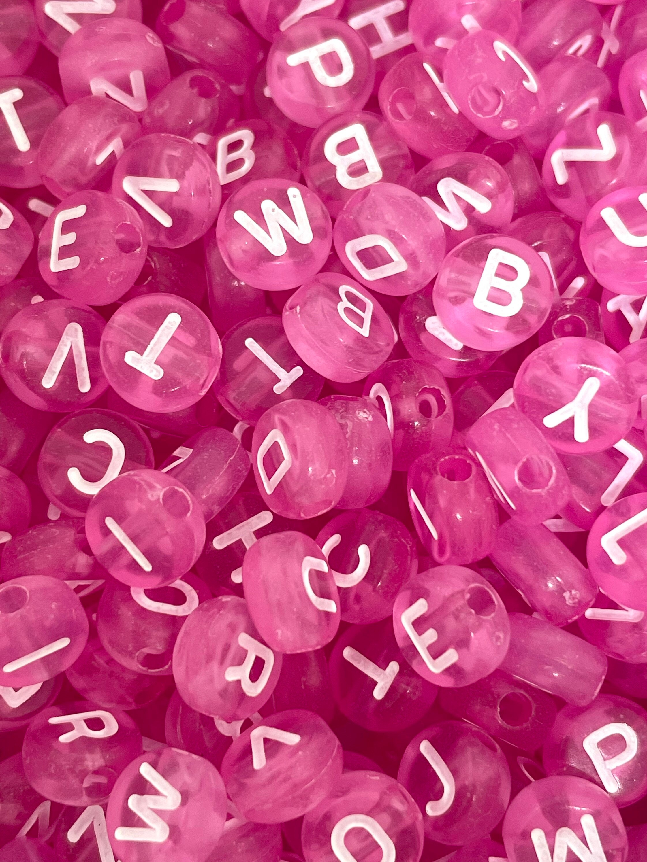 Glitter Alphabet Letter Beads by Melissa Anne