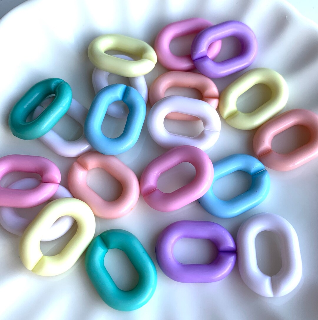 Pastel Chain Link Bracelet Sets, DIY Jewelry, Chainlink - Etsy