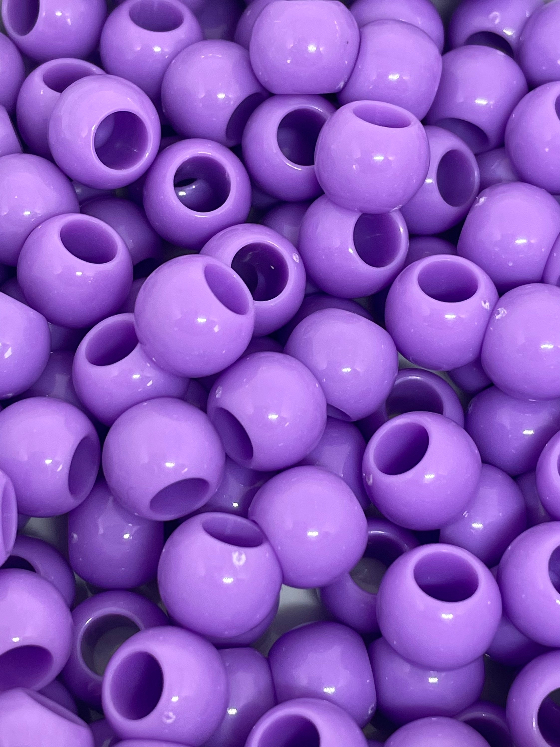 Violet Purple Chunky Beads for Jewelry Making, Large Purple Beads, Rou