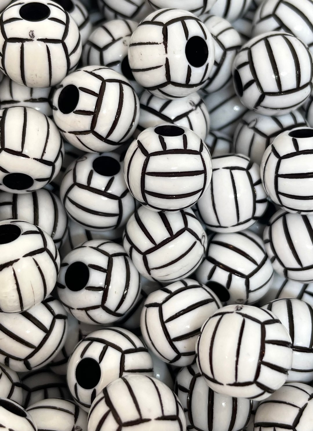 Volleyball Beads for Team Spirit Jewelry, Celebrate Your Sport Passion