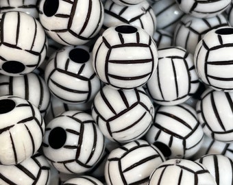 Volleyball Beads for Team Spirit Jewelry, Celebrate Your Sport Passion