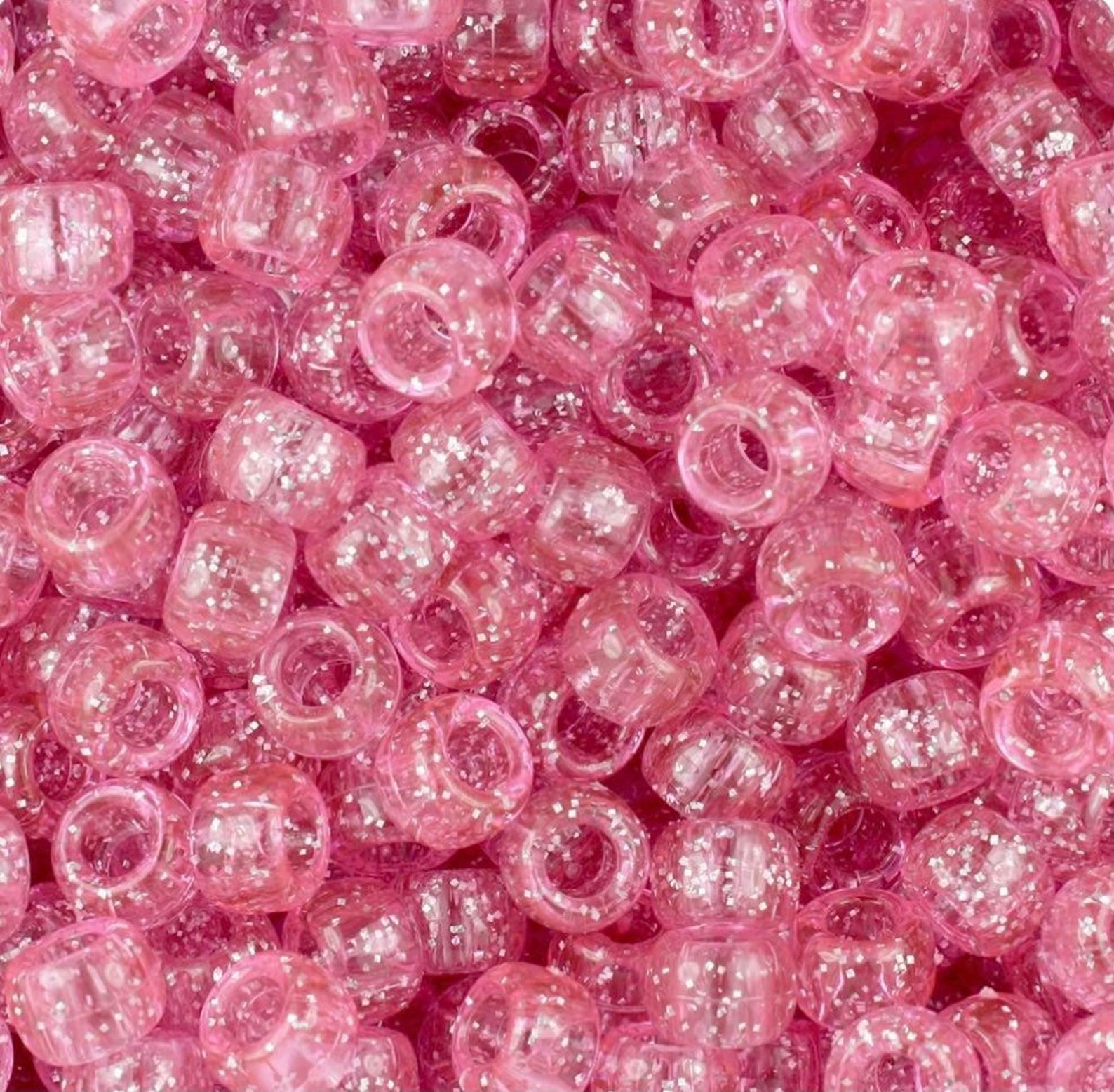 Pink Beads Pink Pony Beads Pink Kandi Beads Set Pink Etsy