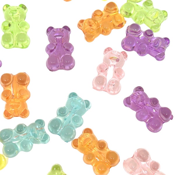 Life-Size Pastel Gummy Bear Beads