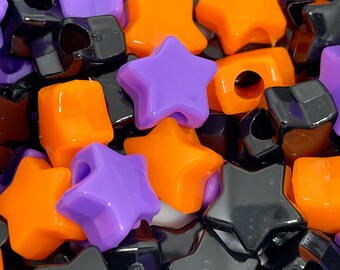Halloween Bead Mix for Costume Jewelry, Halloween Bead Mix, Witch Beads for Jewelry, Orange Beads, Halloween Kandi Beads for Bracelet