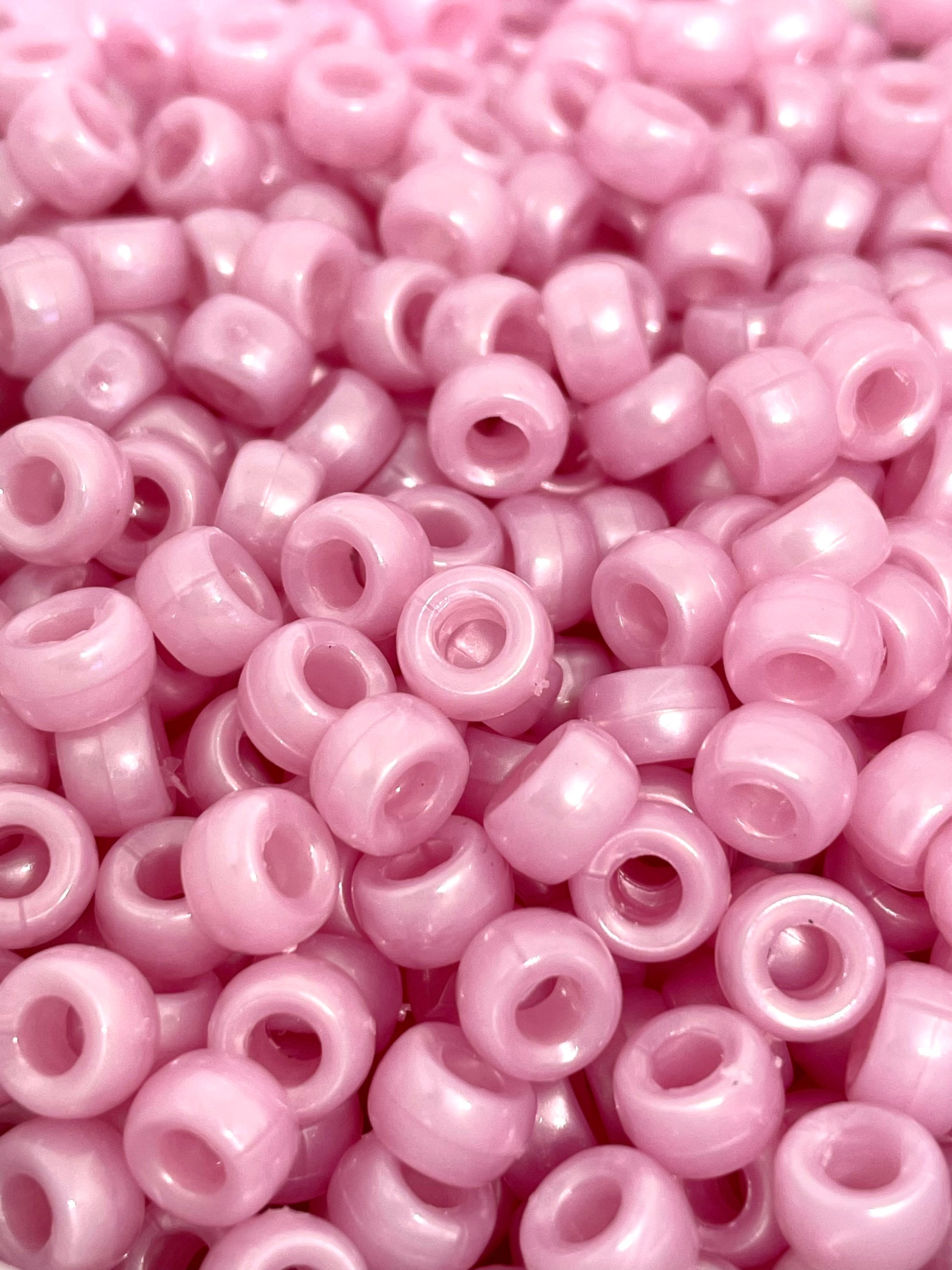 Mini Cute Pink Spacer Beads for Bracelet, Baby Pink Mini Pony