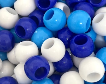 500 PB9M-BLU 1000 Mixed Blue Pony Beads,DUMMY CLIPS,HAIR BRADING 100 500 PB9M-BLU 1000 Mixed Blue Pony Beads,DUMMY CLIPS,HAIR BRADING 100