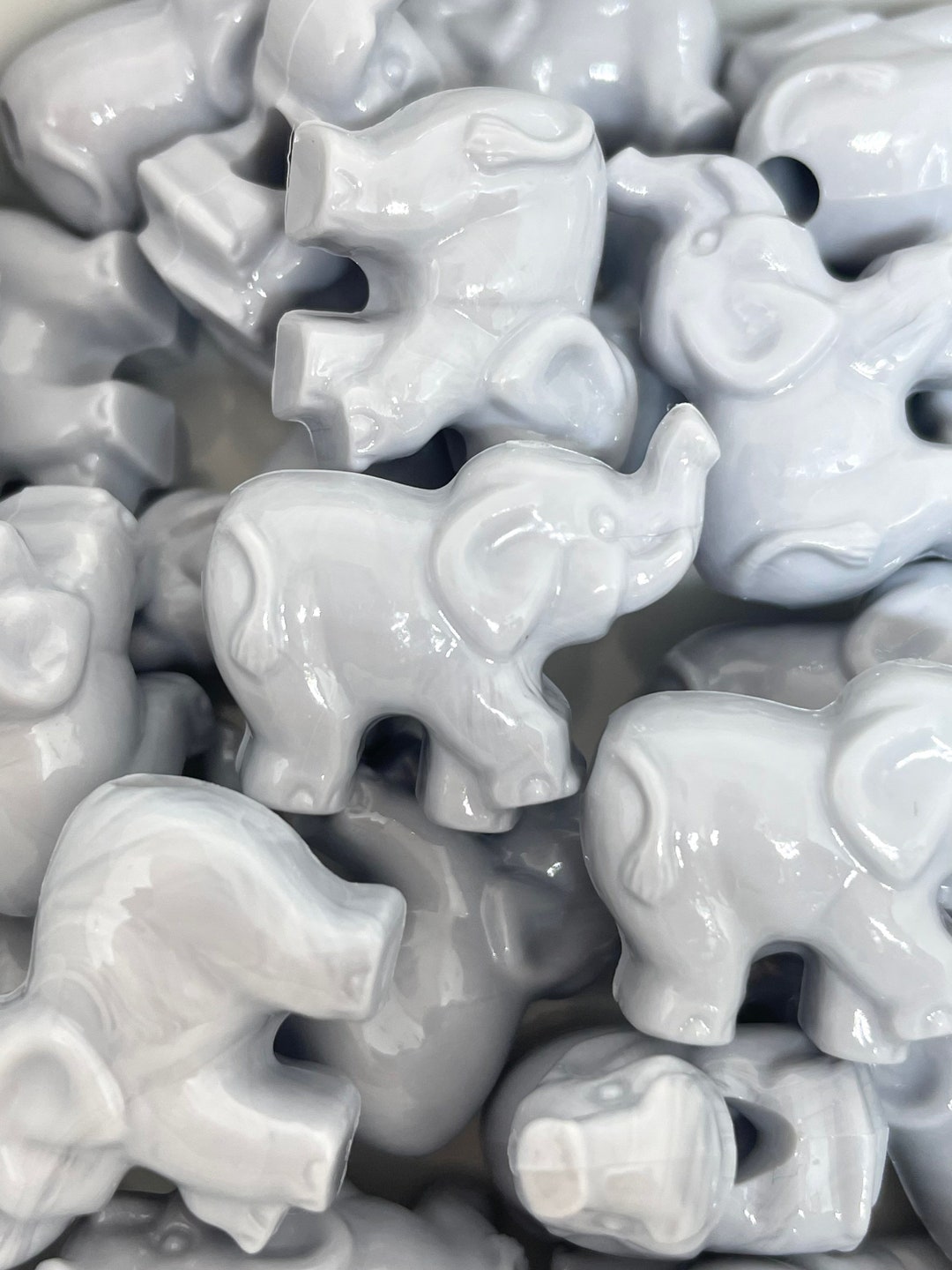 Elephant Beads for Jewelry Making, Lucky Elephant Charm, Animal Beads