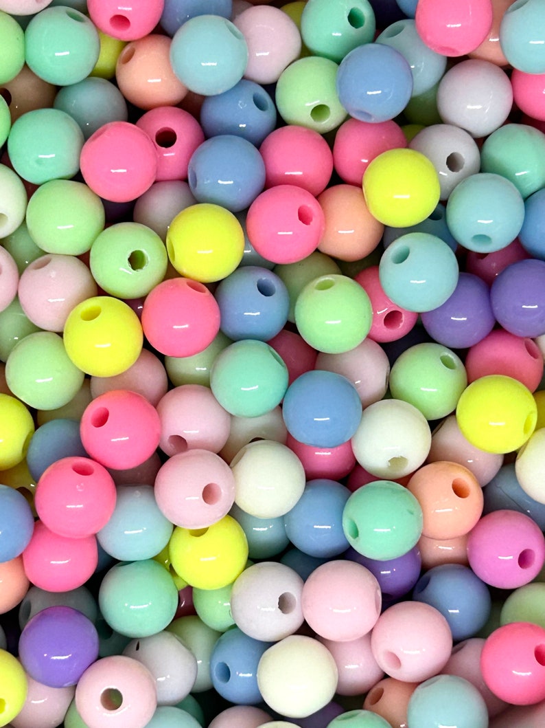 Pastel Bubblegum Beads for Lanyard Pastel Beads Bubblegum Etsy