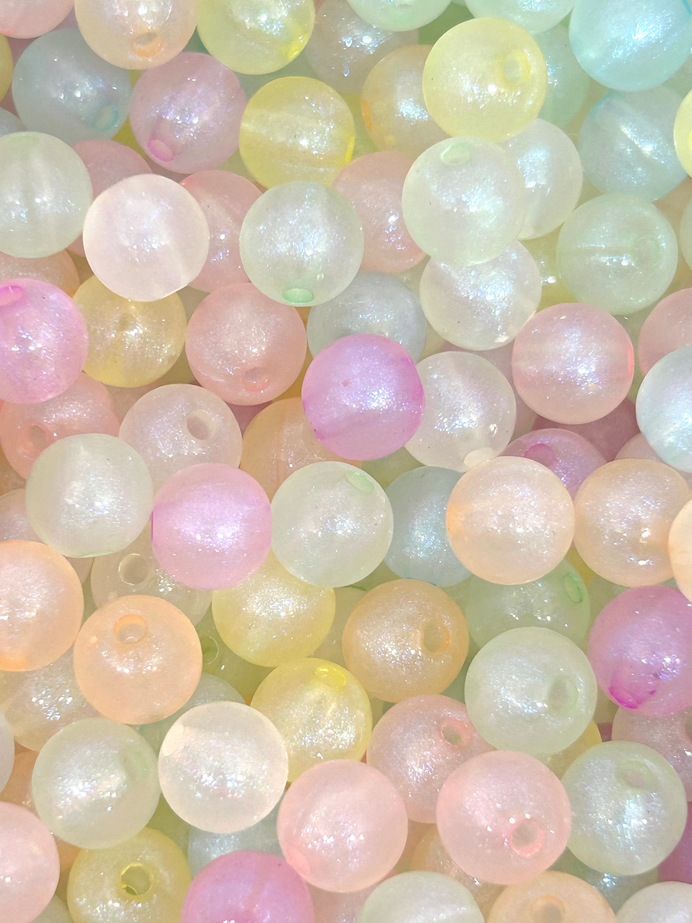 10g Irregular Holographic Rainbow Iridescent Beads/ Colorful