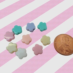 Beads 8mm Kawaii Beads, Pastel Flower Beads, Pastel Beads for Jewelry ...
