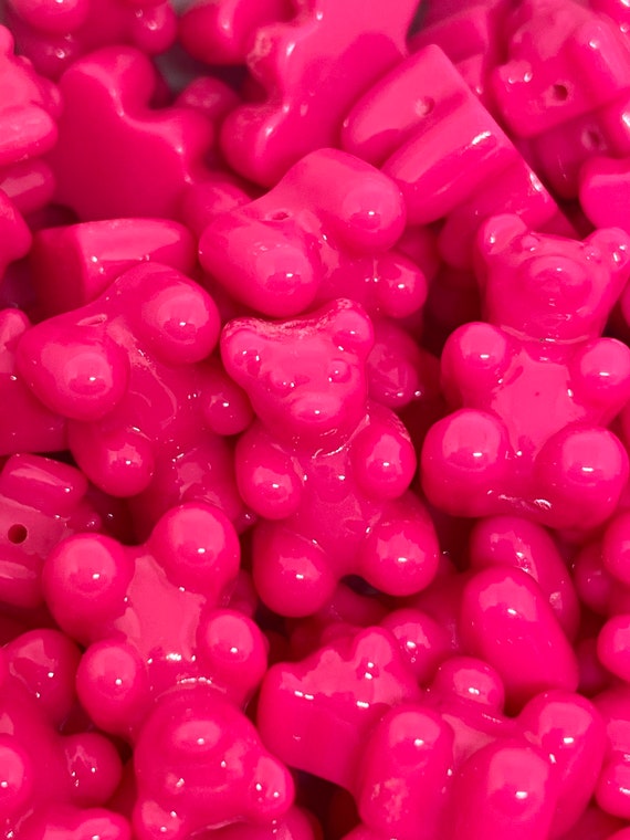 Solid Hot Pink Gummy Bear – Sahara Novotna