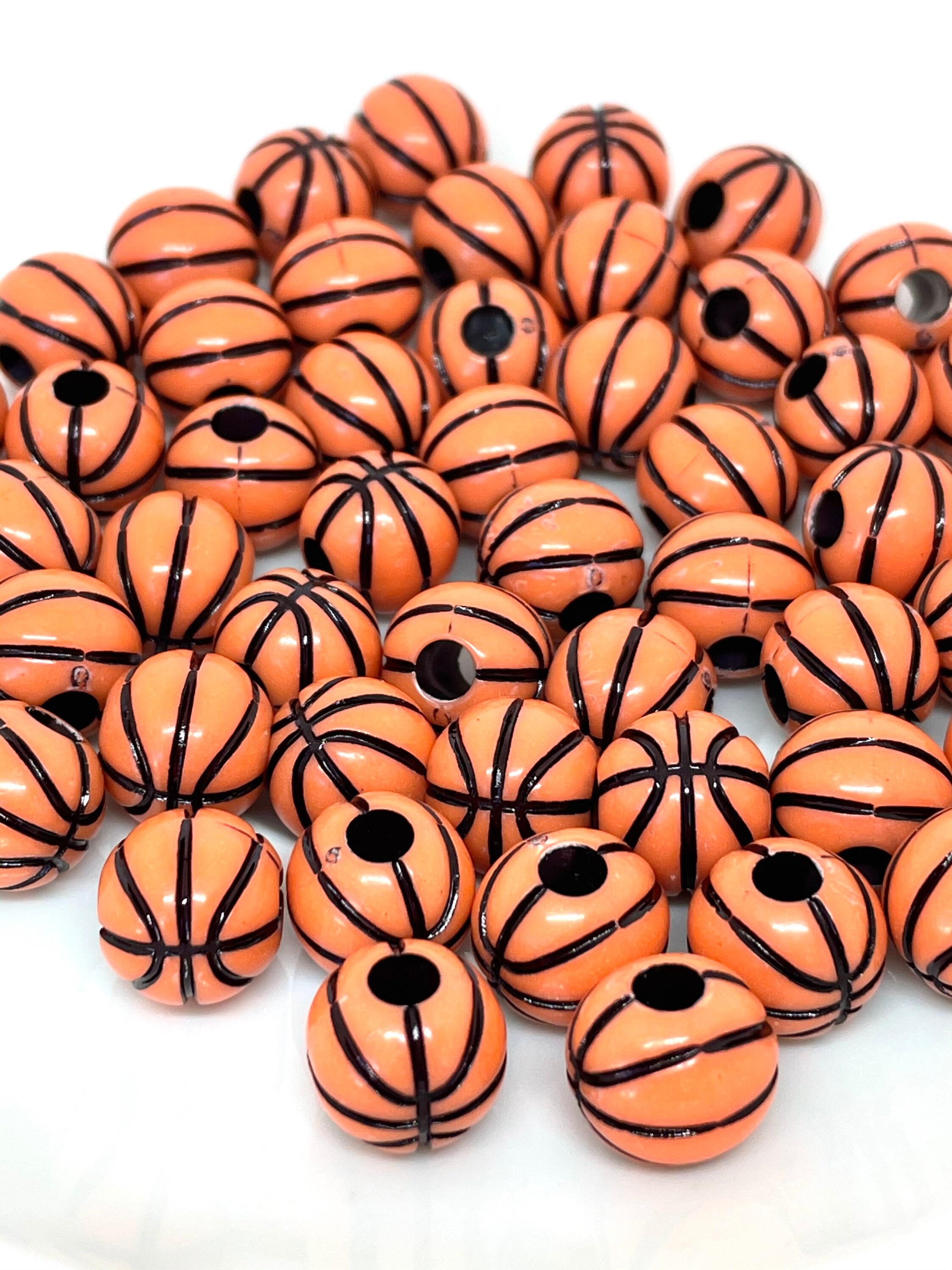 Basketball Beads Sports Beads DIY Jewelry Kawaii Supplies | Etsy