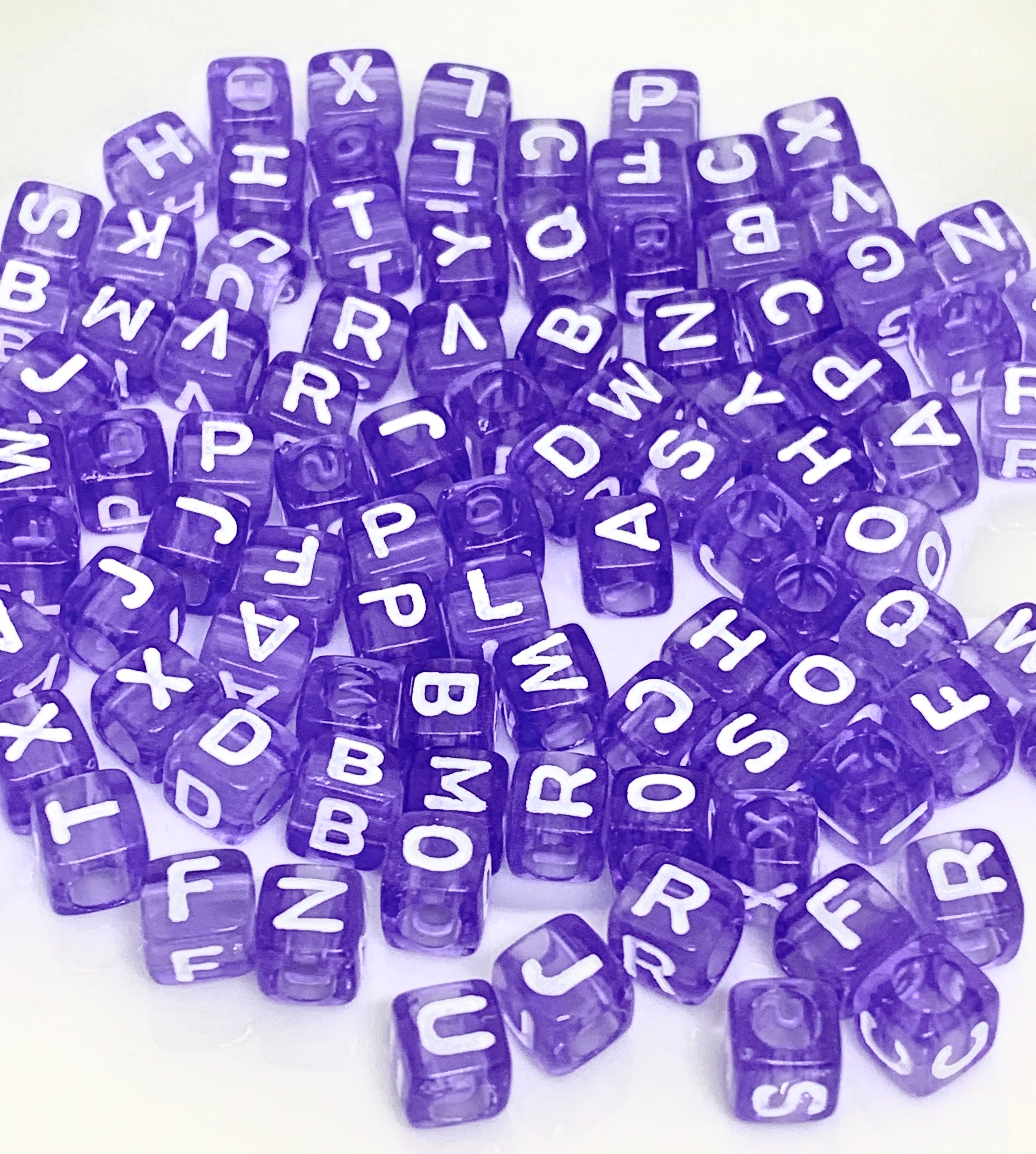 Small Purple Lilac Beads for Bracelet, Purple Mini Kandi Beads, Purple