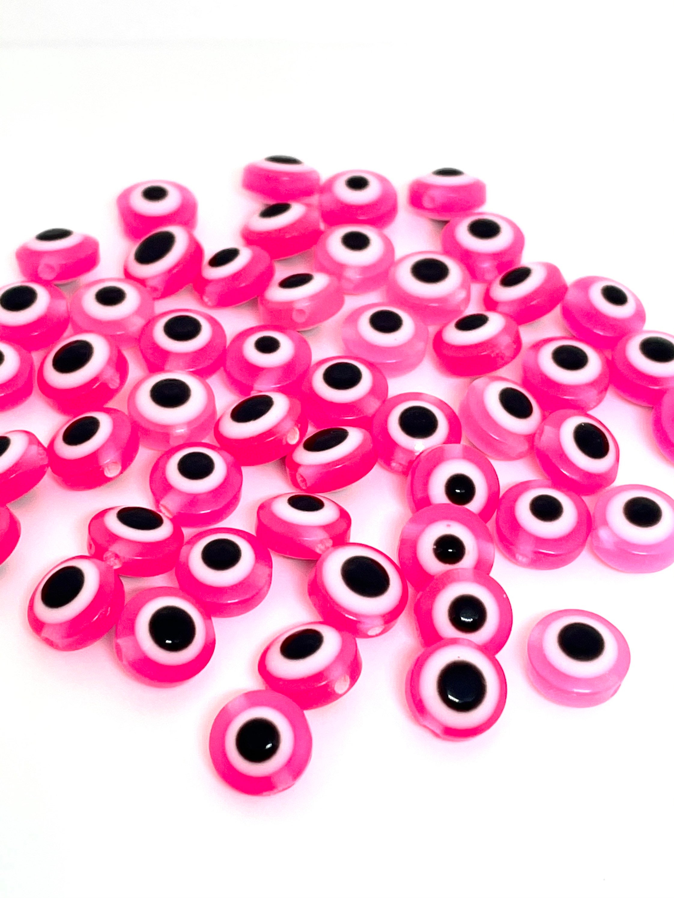 Cute Evil Eye Beads, Eyeball Bead Earring, 8mm Halloween Beads