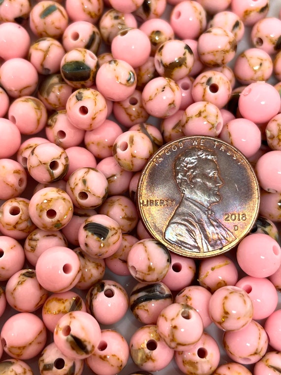 6mm Pretty Pink Howlite Stone Beads, Howlite Turquoise Beads for Jewelry  Making, Pink Stone Beads for Statement Jewelry 