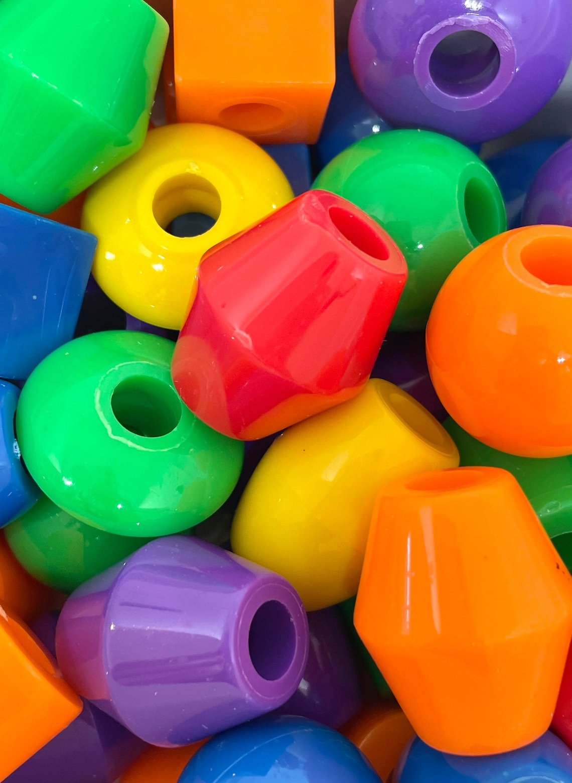 Jumbo Montessori Beads for Threading, Threading Beads, Sensory Bin ...