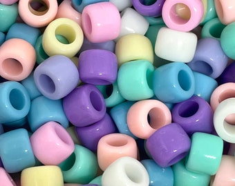 Pastel Pony Beads, Pastel Kandi Beads Charms, Fairy Kei Beads, Yumi Kawaii, Yami Kawaii,  Kandi Bead Set, Kawaii Beads, Cute Beads