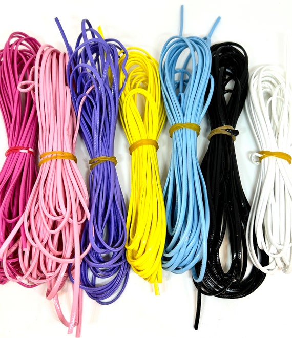 2mm Flat Plastic Cord Perfect for Lanyards & Jewelry Making