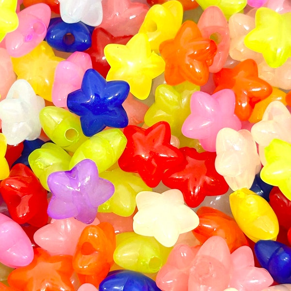 Bright Color Star Mix, Star Shaped Bead Soup