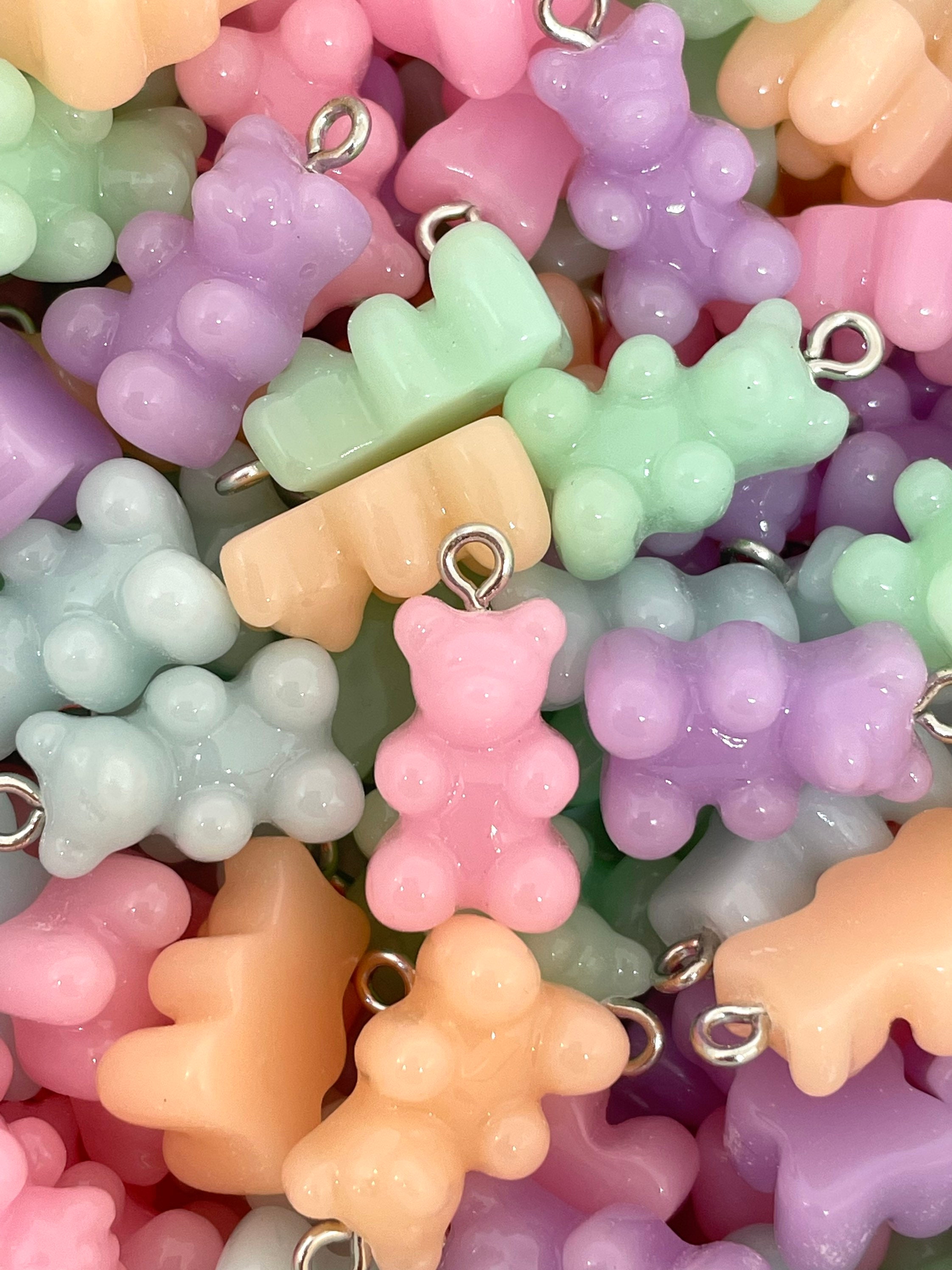 Resin gummy bear sale charms