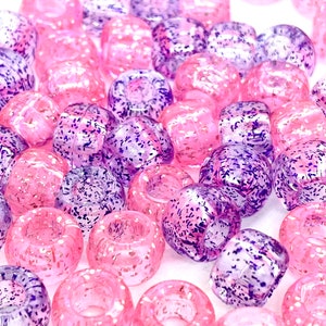 Purple Pony Beads, Beads, Barrel Beads, Purple, DIY, Kid Crafts, Hair  Beads, Gift For, Opaque 