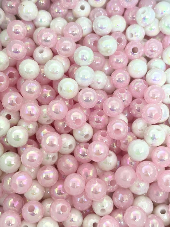 Baby Pink Heishi Beads: Candy Necklace Inspired Design