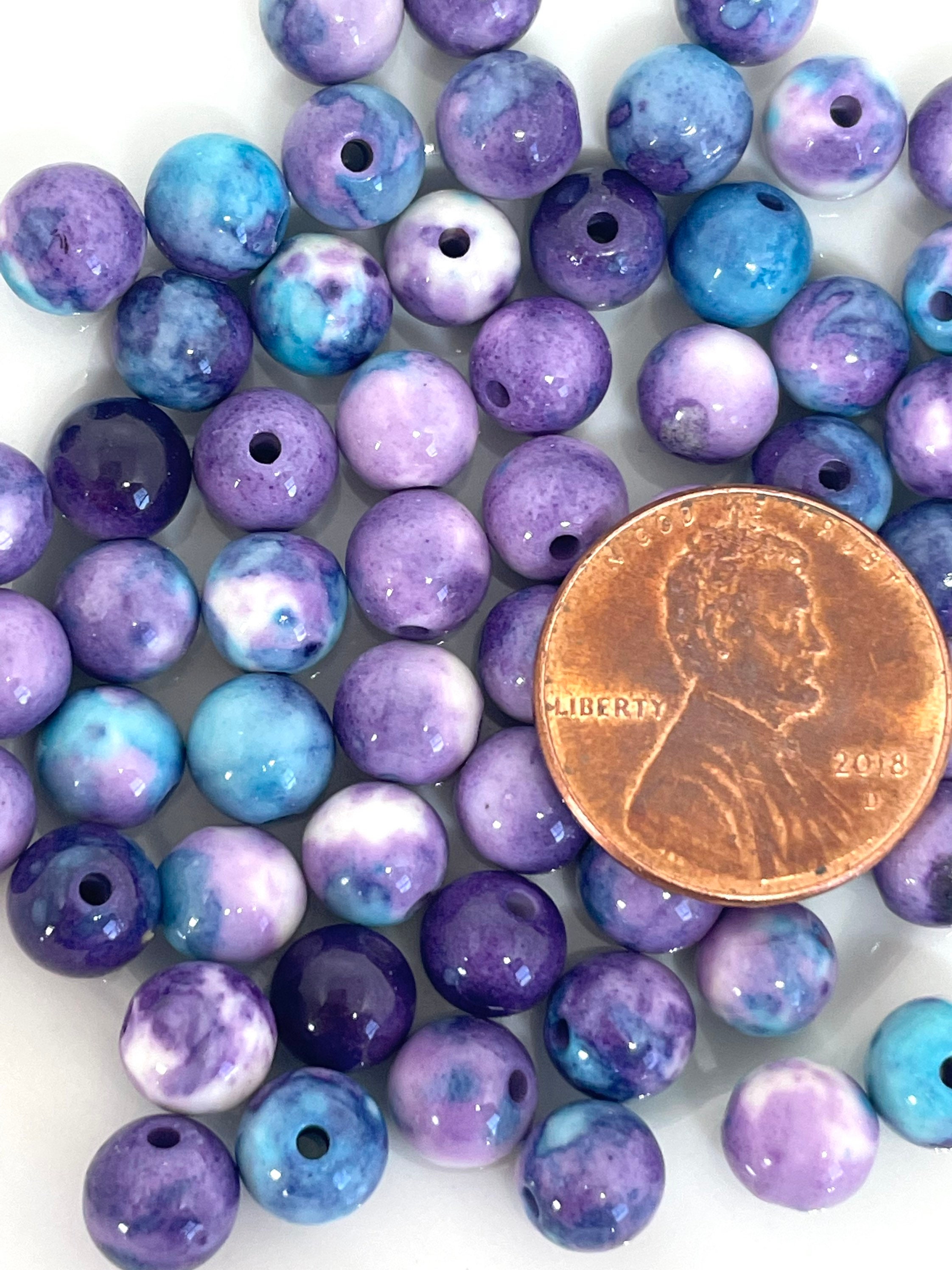 30 14mm Blue Ribbon Acrylic Beads Plastic Rectangle Beads – Smileyboy Beads