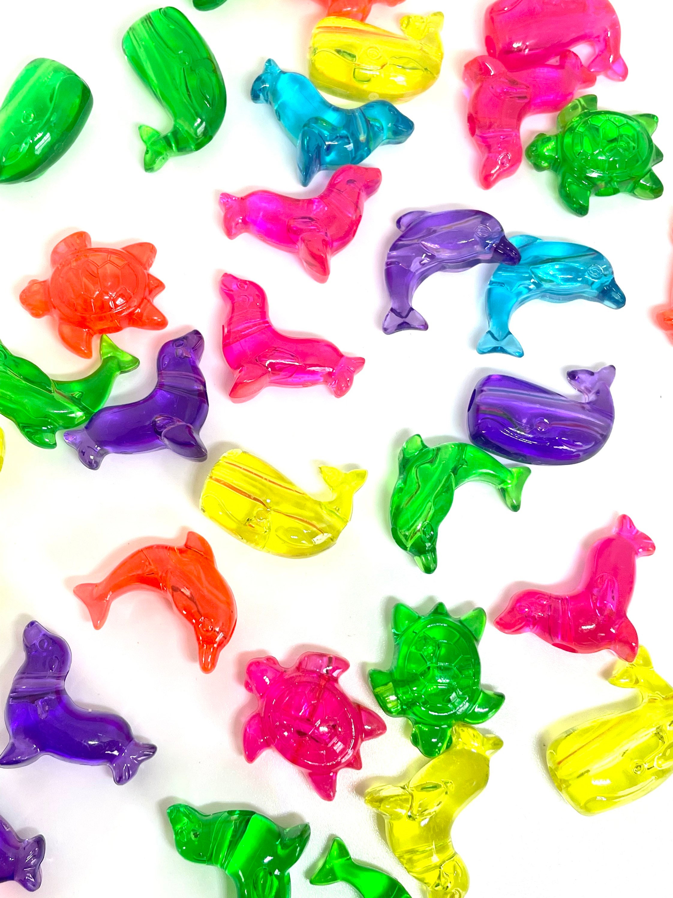 Translucent Jelly Marine Animal Beads Sea Life Beads Ocean Etsy