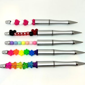 DIY Blank Silver Beadable Pens, DIY Beaded Pens, Custom Pens for Women, Men image 4