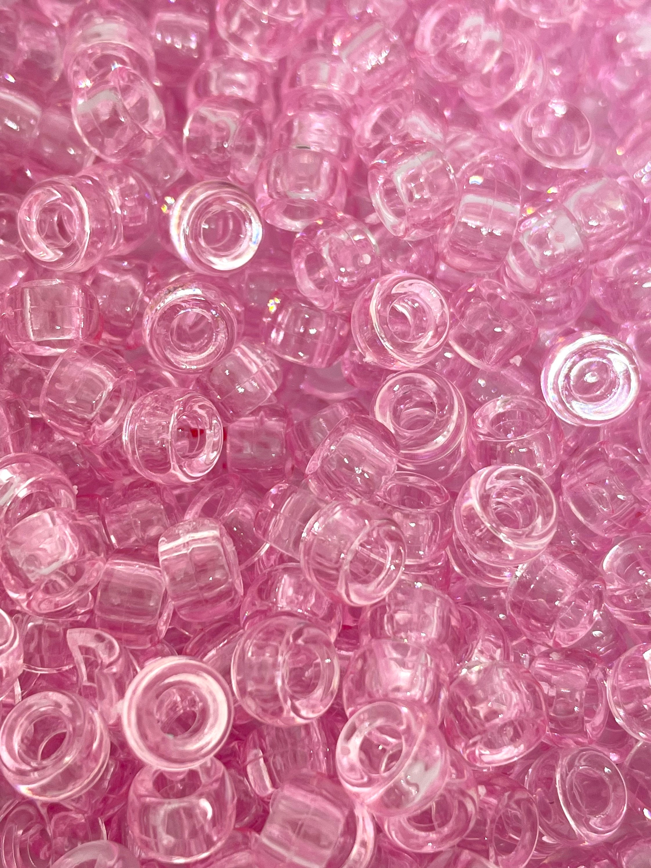Bright Magenta Pink Heart Beads for Valentine' Day, Hot Pink Beads 