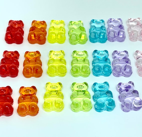 gummy bear beads transparent cartoon beads