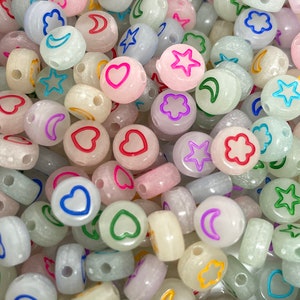 Bright Letter Beads for Bracelet Bright Alphabet Beads for 