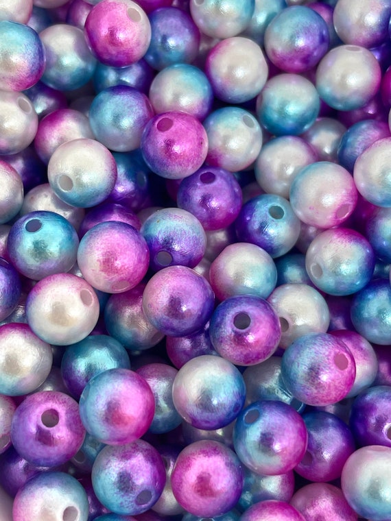 Mermaid Beads for Jewelry Making Necklace Bracelet Purple 