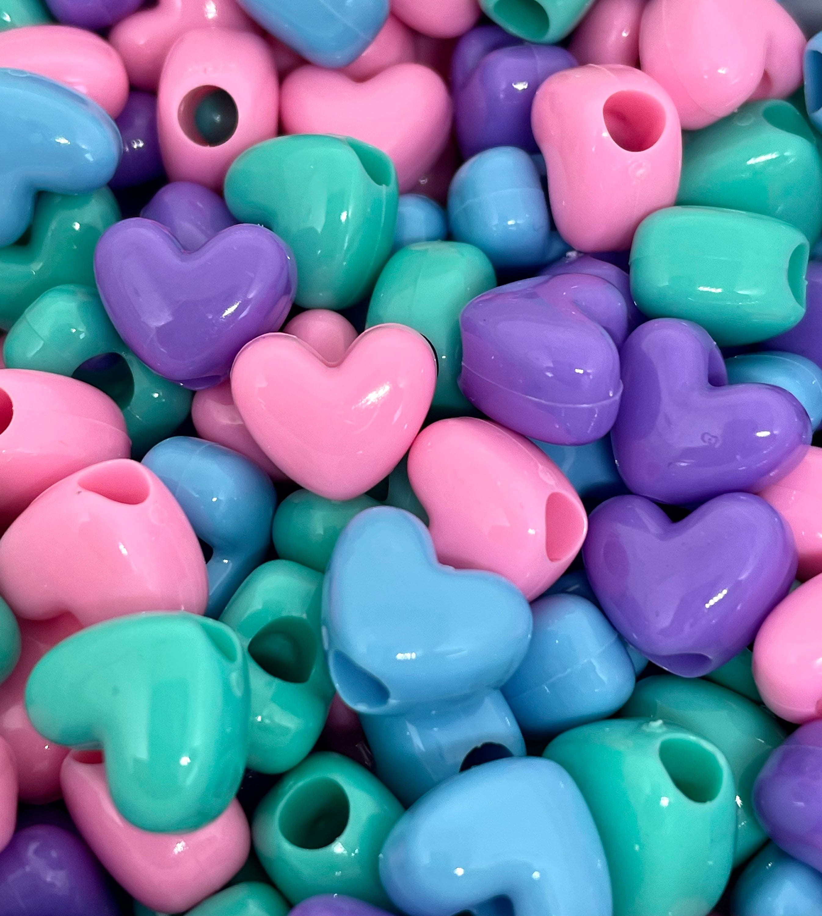 Heart Pony Bead Mix, Heart Beads, Mixed Beads for Kandi, Heart Shaped  Beads, Heart Kandi Kit, Kandi Heart Beads, Pink Heart Beads Jewelry