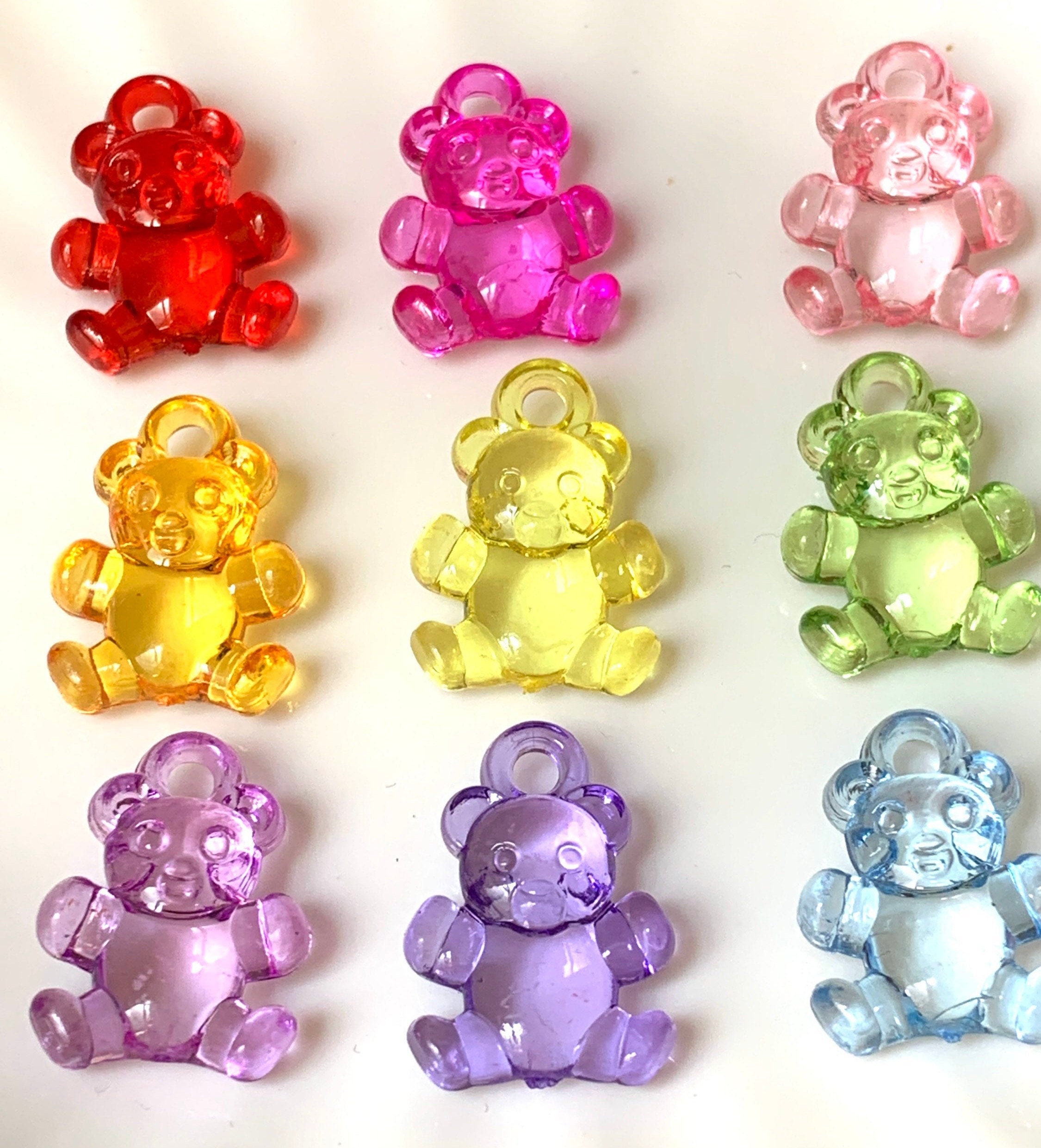 Kawaii Glitter Gummy Resin Bear Charms - Payhip