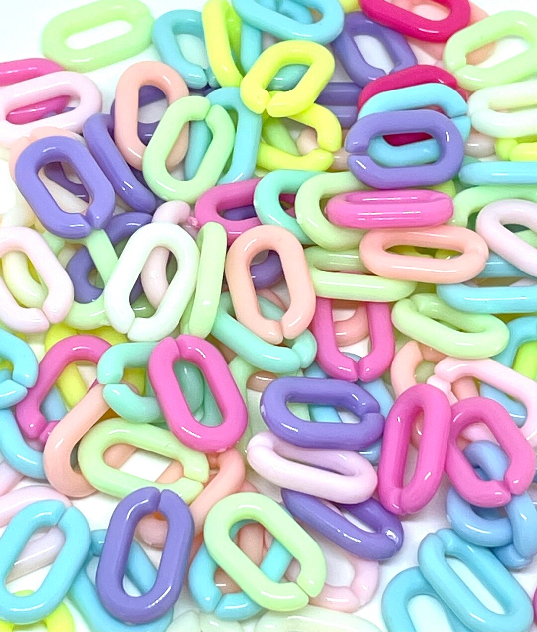 Pastel Chain Link Bracelet Sets, DIY Jewelry, Chainlink - Etsy