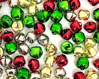 Christmas Bell Charms, Christmas Charms for Jewelry Making, Jingle Bells, Bell Pendant, Christmas Pendant for Bracelet, Earrings