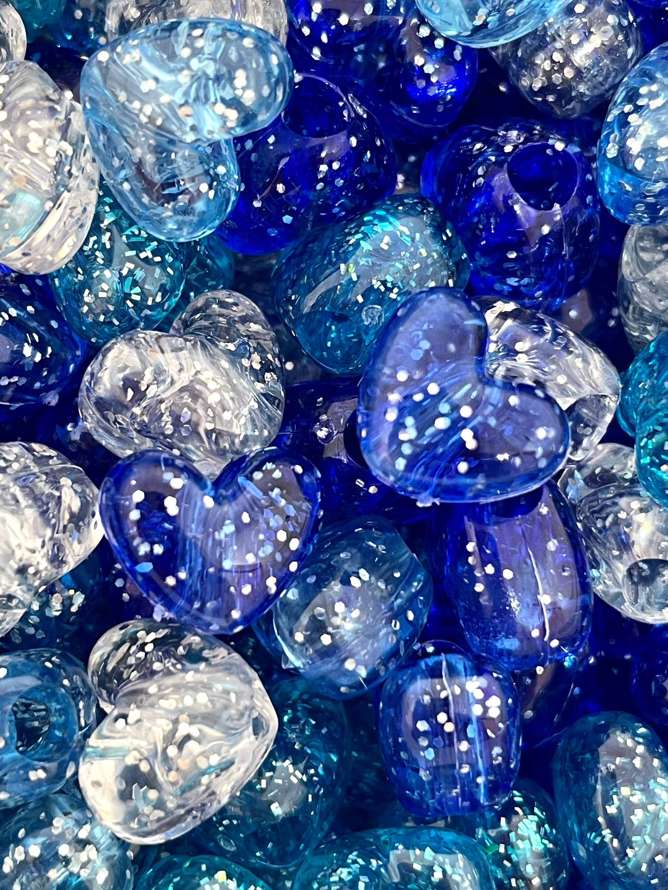 Crystal Blue Heart Wallpaper