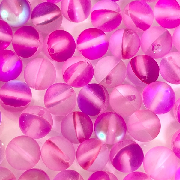 8mm Pretty Pink Cats Eye Moonstone Beads for Bracelet, Necklace, Earrings, Gorgeous Pink Beads, Unique Beads