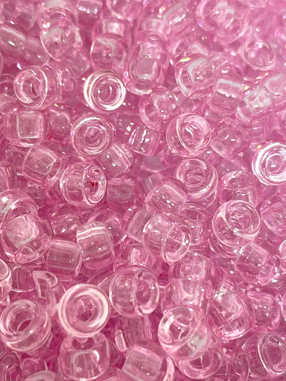 06 - Transparent Crystal Clear Pony Beads