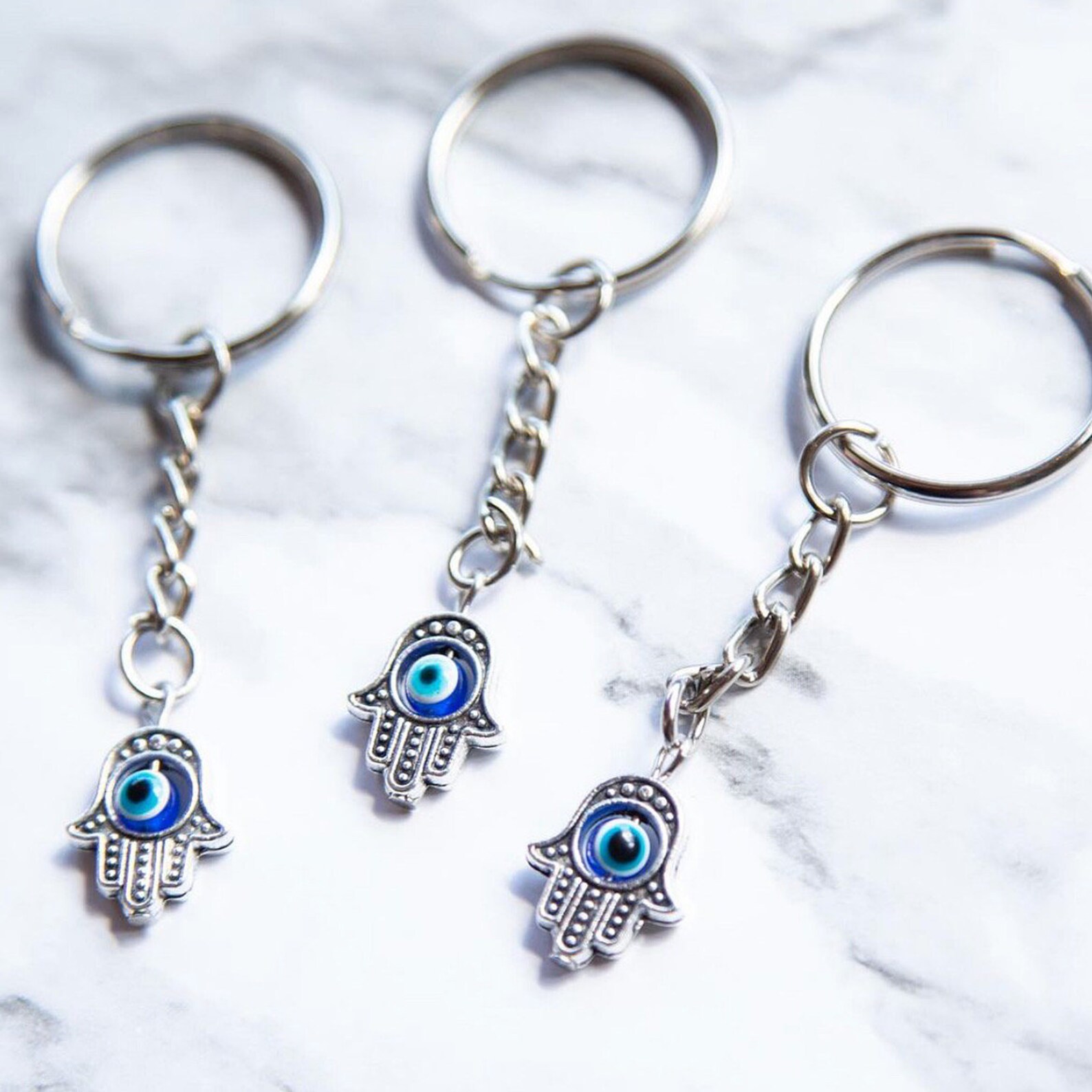 Evil Eye Keychain Etsy