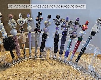 Beaded Pens Bling,Hearts,Butterflies AC1-AC11