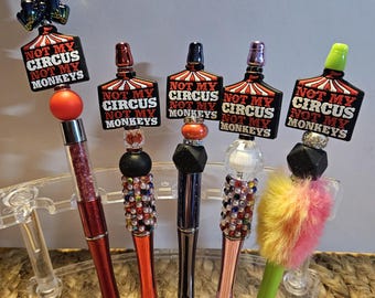 Beaded Pen: Not My Circus, Monkeys X1-X5