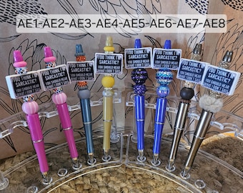 Beaded Pens Sarcastic AE1-AE8