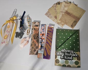 Mini Junk Journal Ephemra Pack With Handmade Items A