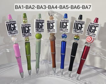 Beaded Pen: "Feeling Kinda Like IDGF-Ish Today" BA1-BA7