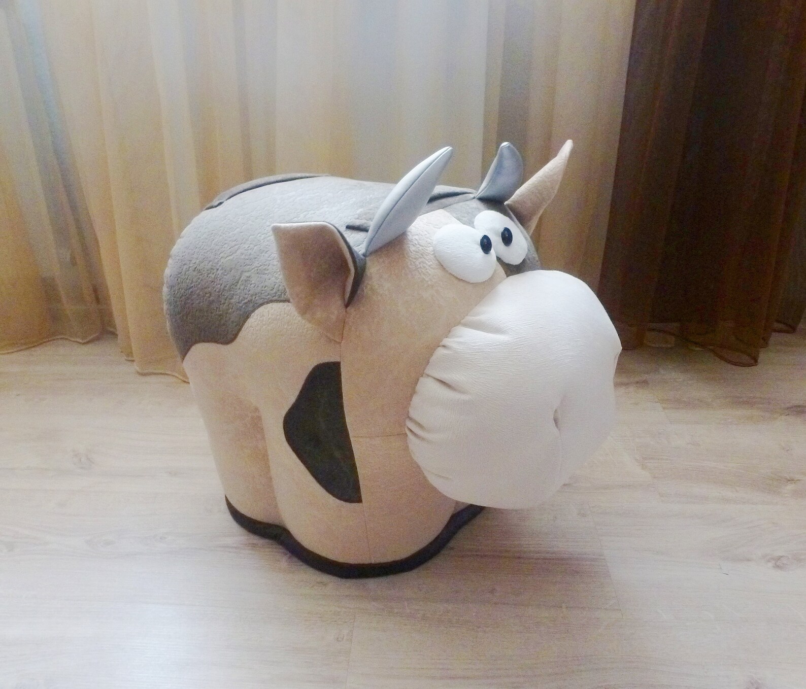 Vache Pouf Ottoman Childrens pouf Kids pouf Meubles Etsy