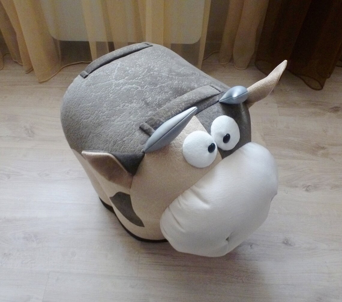 Vache Pouf Ottoman Childrens pouf Kids pouf Meubles Etsy